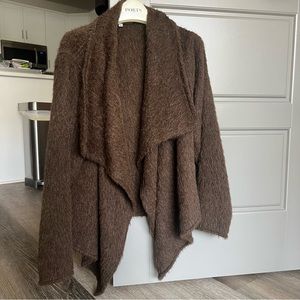 Peruvian Connection alpaca and wool slouchy cardigan style jacket